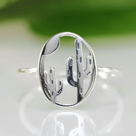Silver Cactus Ring - Picture 2 of 8